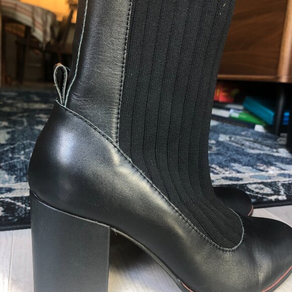 Black Sock Boots - Picture 2 of 4
